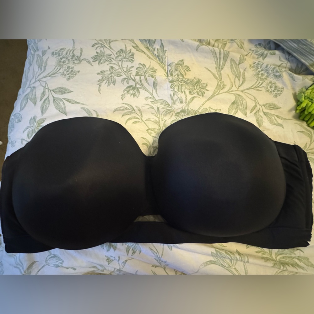Cacique Black Strapless Bra